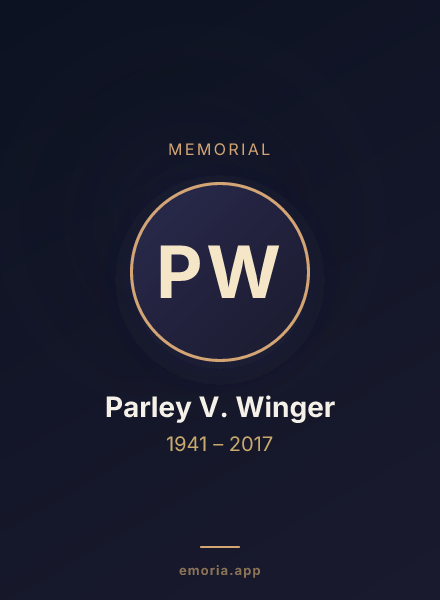 Memorial portrait of Parley V. Winger