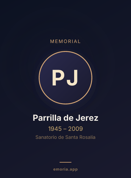 Memorial portrait of Parrilla de Jerez