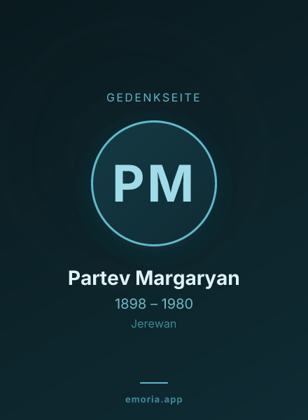 Gedenkportrait von Partev Margaryan