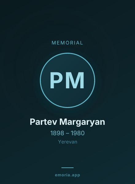 Memorial portrait of Partev Margaryan
