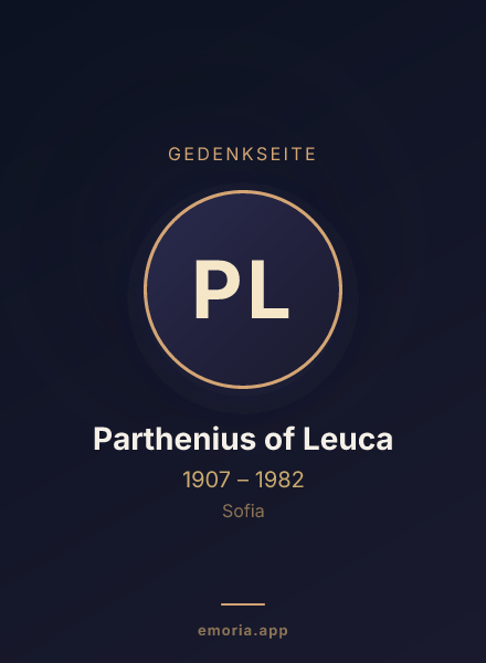Gedenkportrait von Parthenius of Leuca
