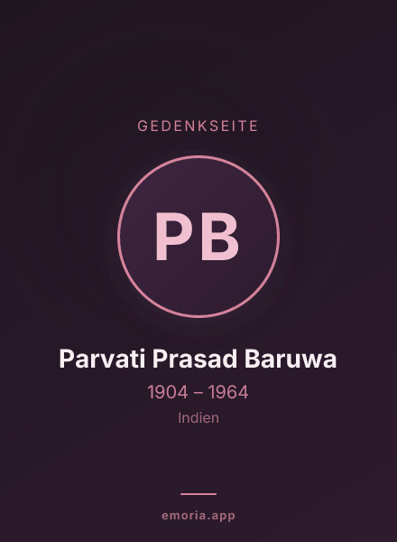 Gedenkportrait von Parvati Prasad Baruwa