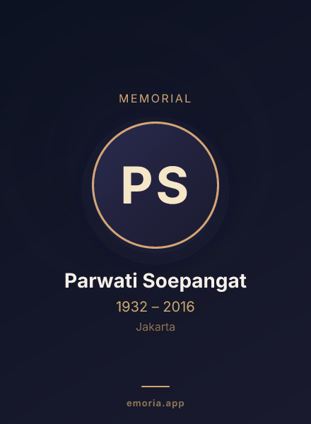 Memorial portrait of Parwati Soepangat