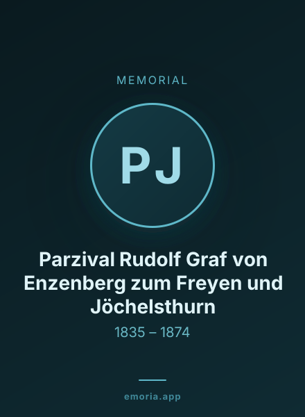 Memorial portrait of Parzival Rudolf Graf von Enzenberg zum Freyen und Jöchelsthurn