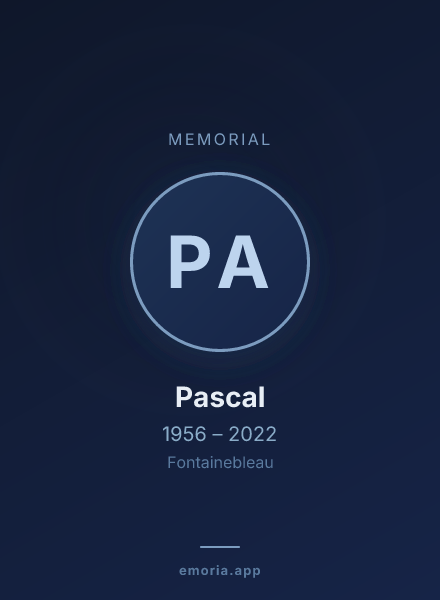 Memorial portrait of Pascal