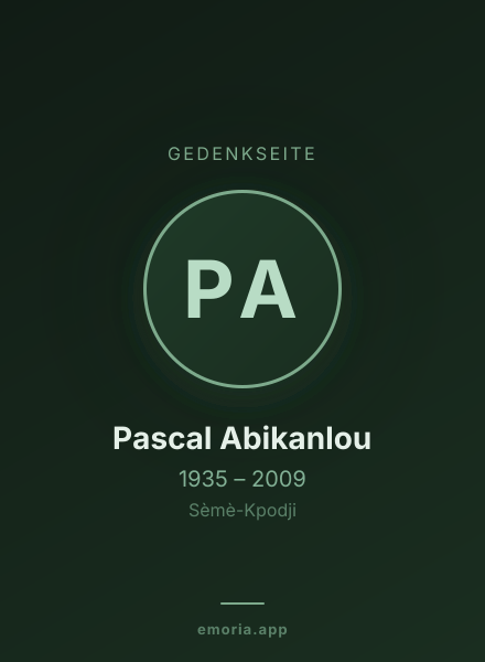 Gedenkportrait von Pascal Abikanlou
