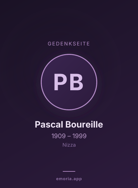 Gedenkportrait von Pascal Boureille