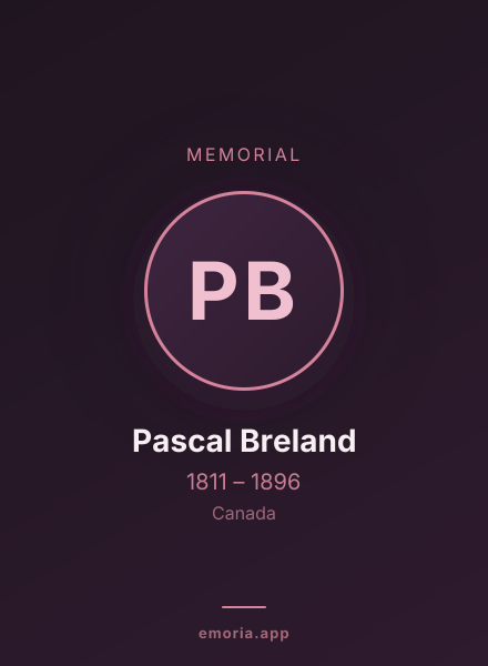 Memorial portrait of Pascal Breland
