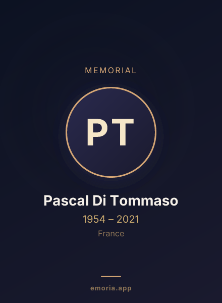 Memorial portrait of Pascal Di Tommaso