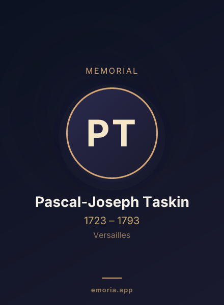 Memorial portrait of Pascal-Joseph Taskin