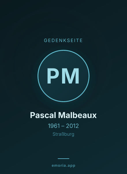 Gedenkportrait von Pascal Malbeaux
