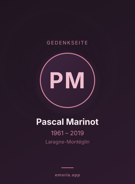 Gedenkportrait von Pascal Marinot
