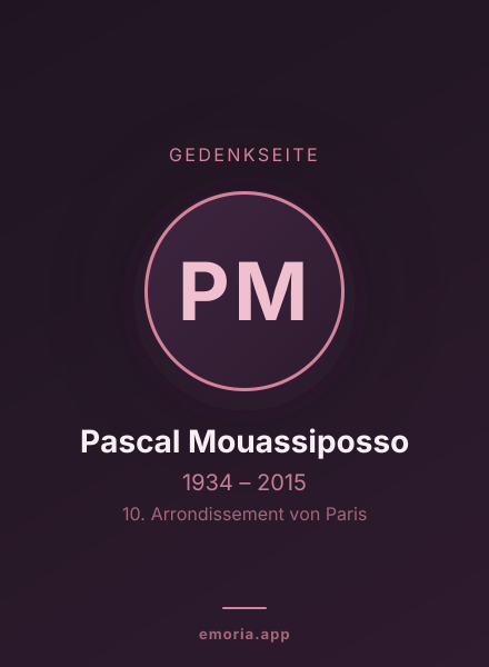 Gedenkportrait von Pascal Mouassiposso