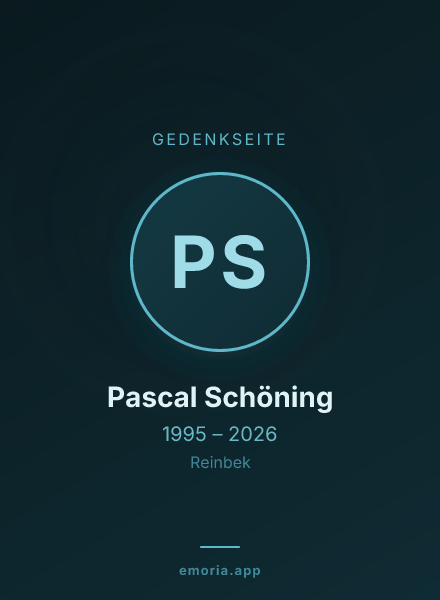 Gedenkportrait von Pascal Schöning