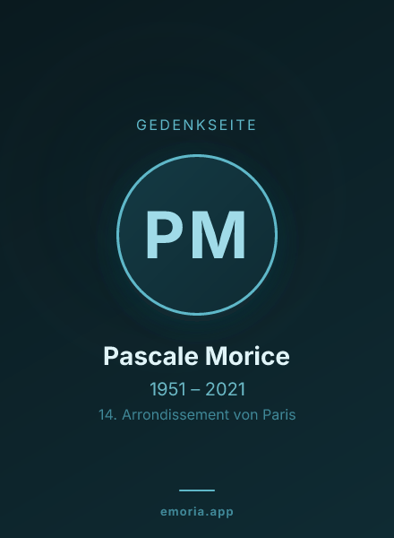 Gedenkportrait von Pascale Morice