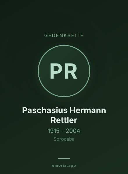Gedenkportrait von Paschasius Hermann Rettler