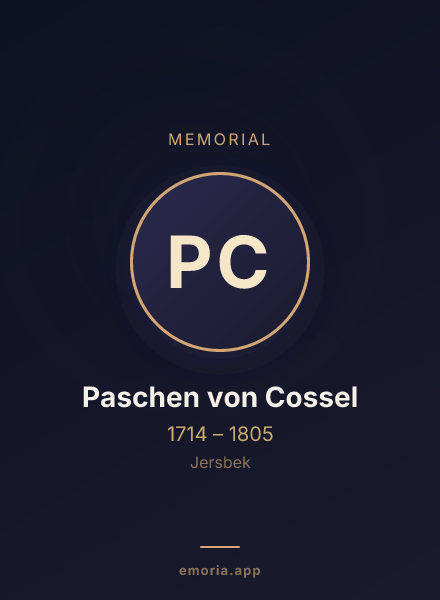 Memorial portrait of Paschen von Cossel