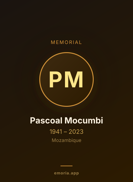 Memorial portrait of Pascoal Mocumbi