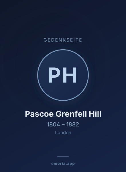Gedenkportrait von Pascoe Grenfell Hill