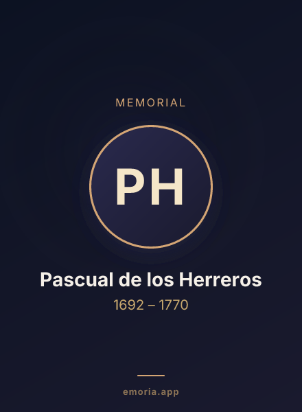 Memorial portrait of Pascual de los Herreros