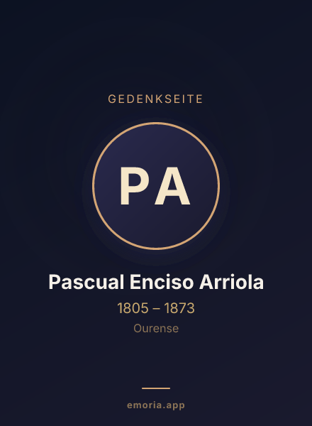 Gedenkportrait von Pascual Enciso Arriola
