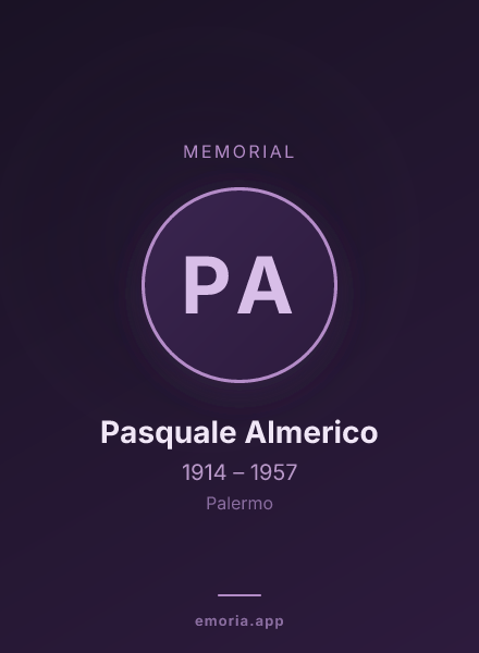Memorial portrait of Pasquale Almerico