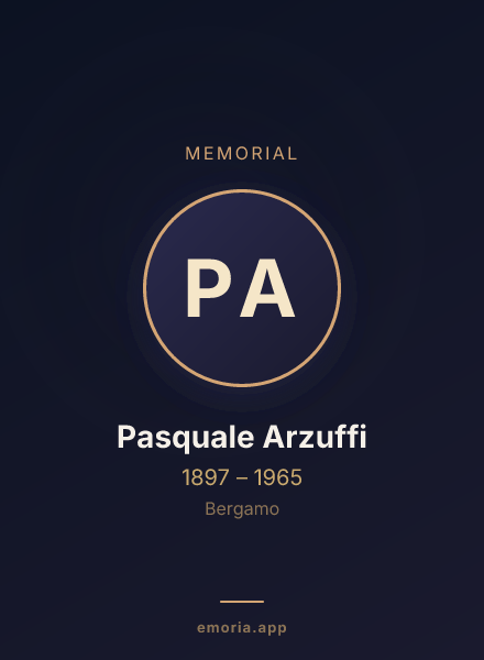 Memorial portrait of Pasquale Arzuffi