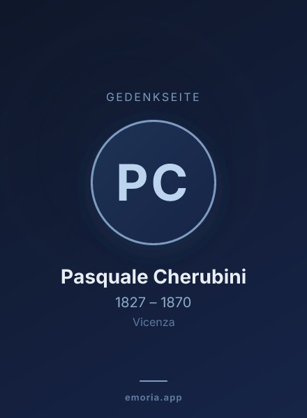 Gedenkportrait von Pasquale Cherubini