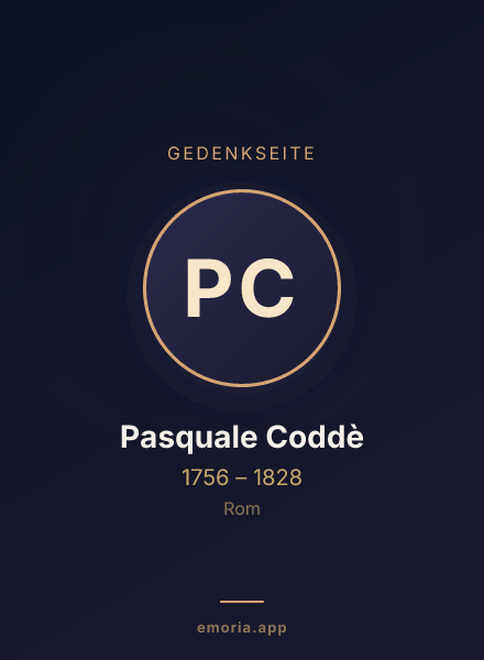 Gedenkportrait von Pasquale Coddè