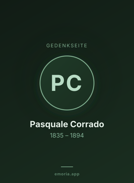 Gedenkportrait von Pasquale Corrado