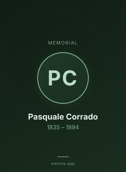 Memorial portrait of Pasquale Corrado