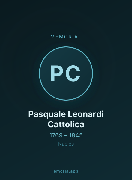 Memorial portrait of Pasquale Leonardi Cattolica