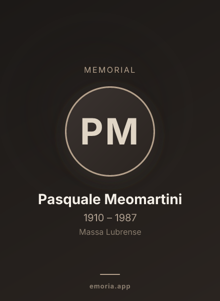 Memorial portrait of Pasquale Meomartini