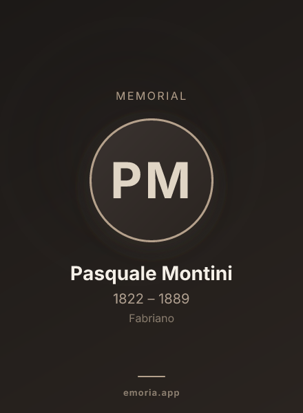 Memorial portrait of Pasquale Montini