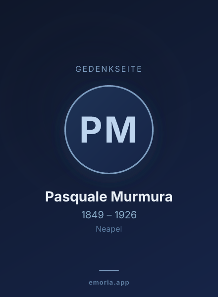 Gedenkportrait von Pasquale Murmura