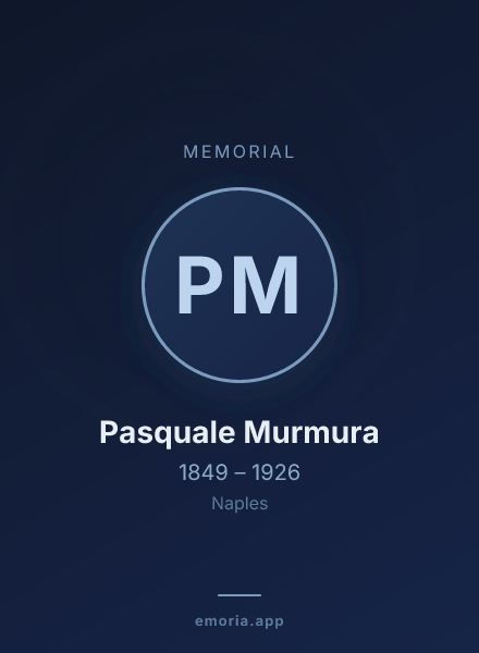 Memorial portrait of Pasquale Murmura