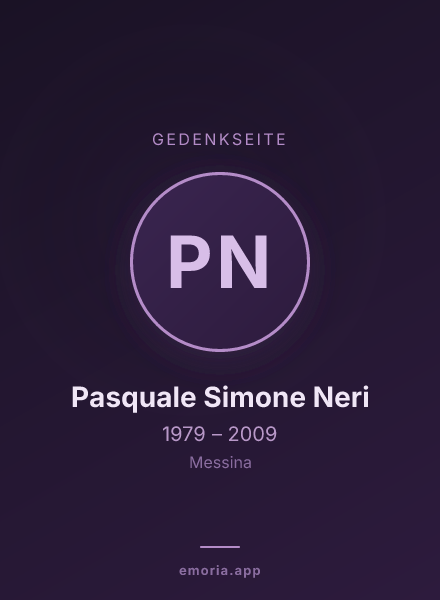 Gedenkportrait von Pasquale Simone Neri