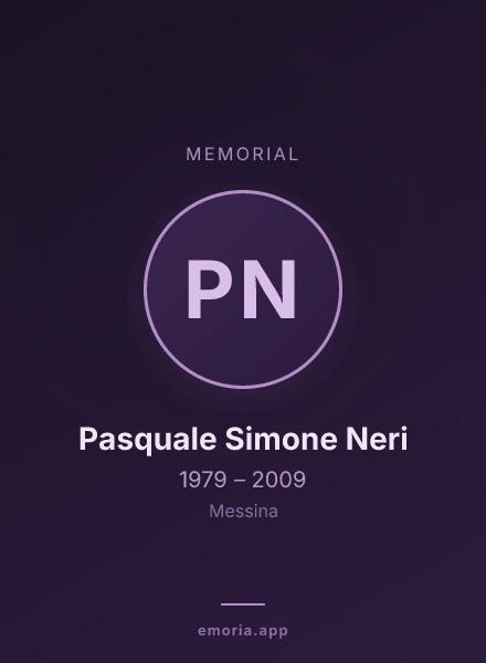 Memorial portrait of Pasquale Simone Neri