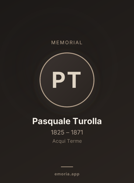 Memorial portrait of Pasquale Turolla