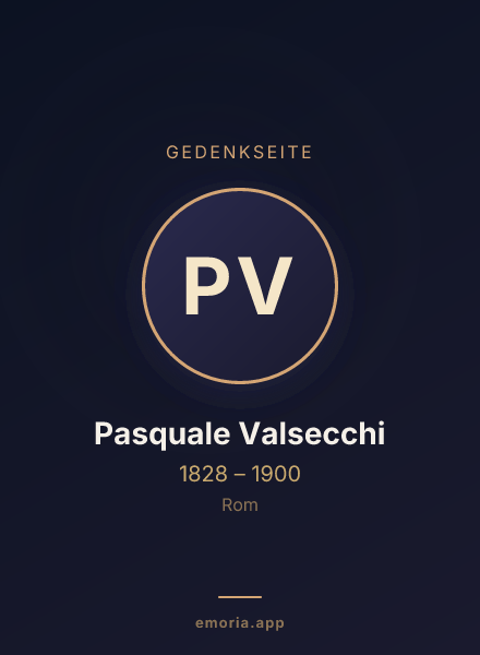 Gedenkportrait von Pasquale Valsecchi