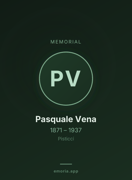 Memorial portrait of Pasquale Vena