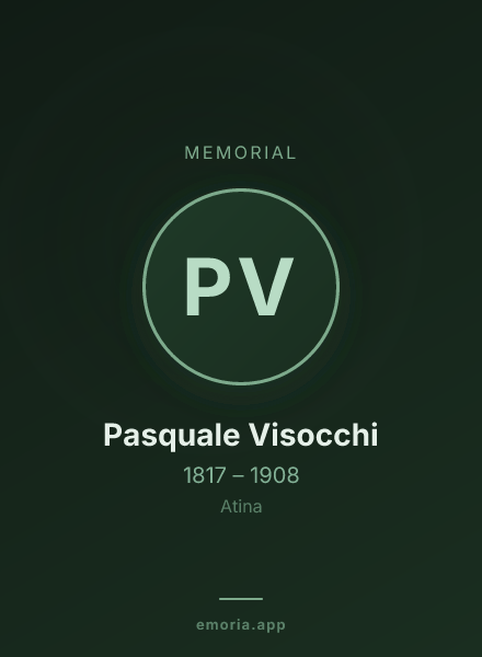 Memorial portrait of Pasquale Visocchi