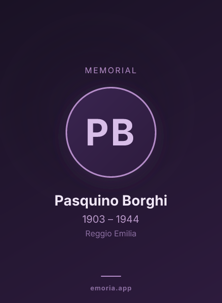 Memorial portrait of Pasquino Borghi