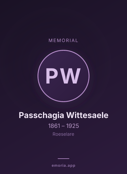 Memorial portrait of Passchagia Wittesaele