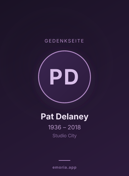 Gedenkportrait von Pat Delaney