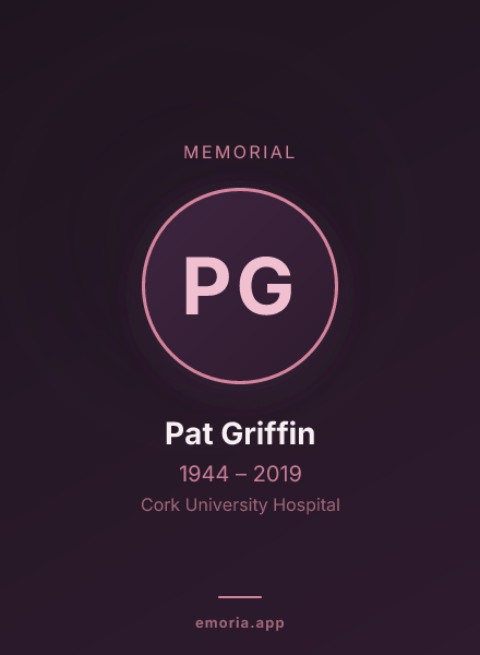 Memorial portrait of Pat Griffin