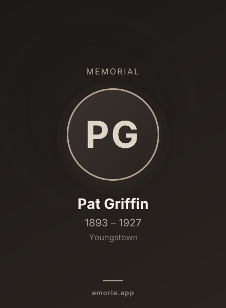 Memorial portrait of Pat Griffin