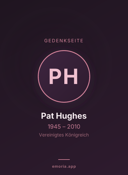 Gedenkportrait von Pat Hughes