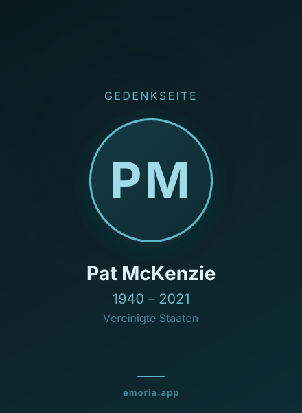 Gedenkportrait von Pat McKenzie