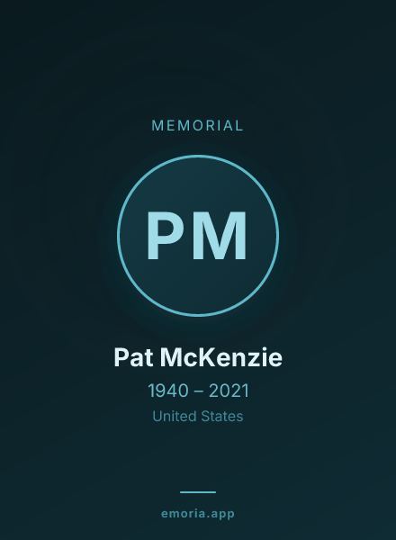 Memorial portrait of Pat McKenzie